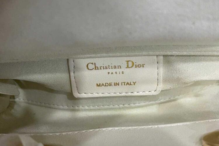 Túi Dior Micro Lady D-Joy Latte Lambskin GHW Màu Kem