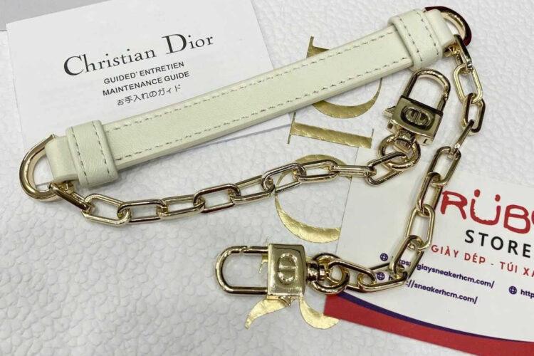 Túi Dior Micro Lady D-Joy Latte Lambskin GHW Màu Kem