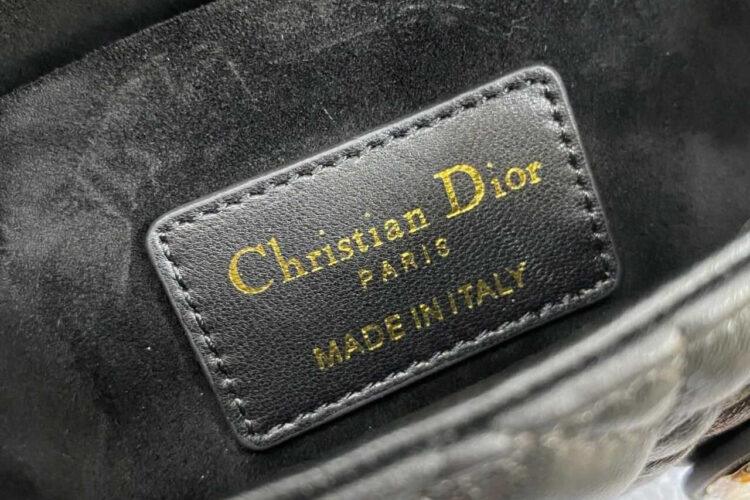 Túi Dior Small Lady D-Joy Black Lambskin GHW Đen 22CM