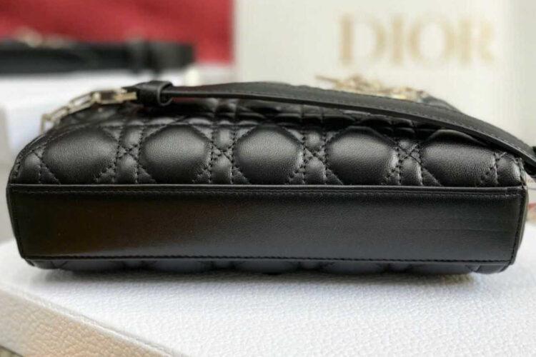 Túi Dior Small Lady D-Joy Black Lambskin GHW Đen 22CM