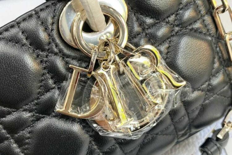 Túi Dior Small Lady D-Joy Black Lambskin GHW Đen 22CM