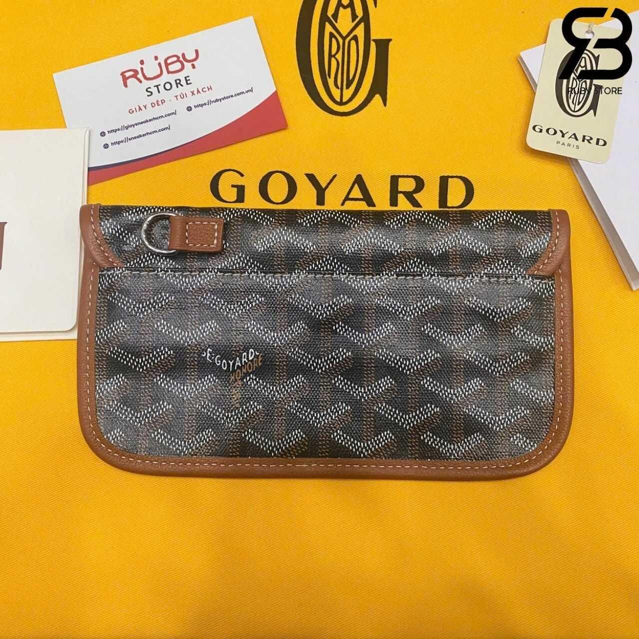 Túi Goyard Bohème Hobo Goyardine Canvas Black and Tan Đen Nâu