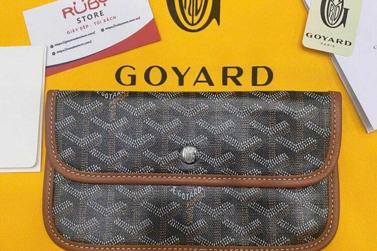 Túi Goyard Bohème Hobo Goyardine Canvas Black and Tan Đen Nâu