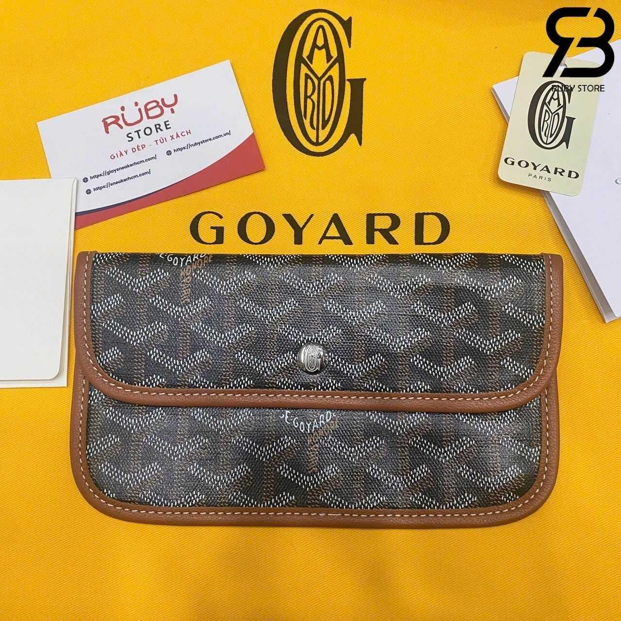 Túi Goyard Bohème Hobo Goyardine Canvas Black and Tan Đen Nâu