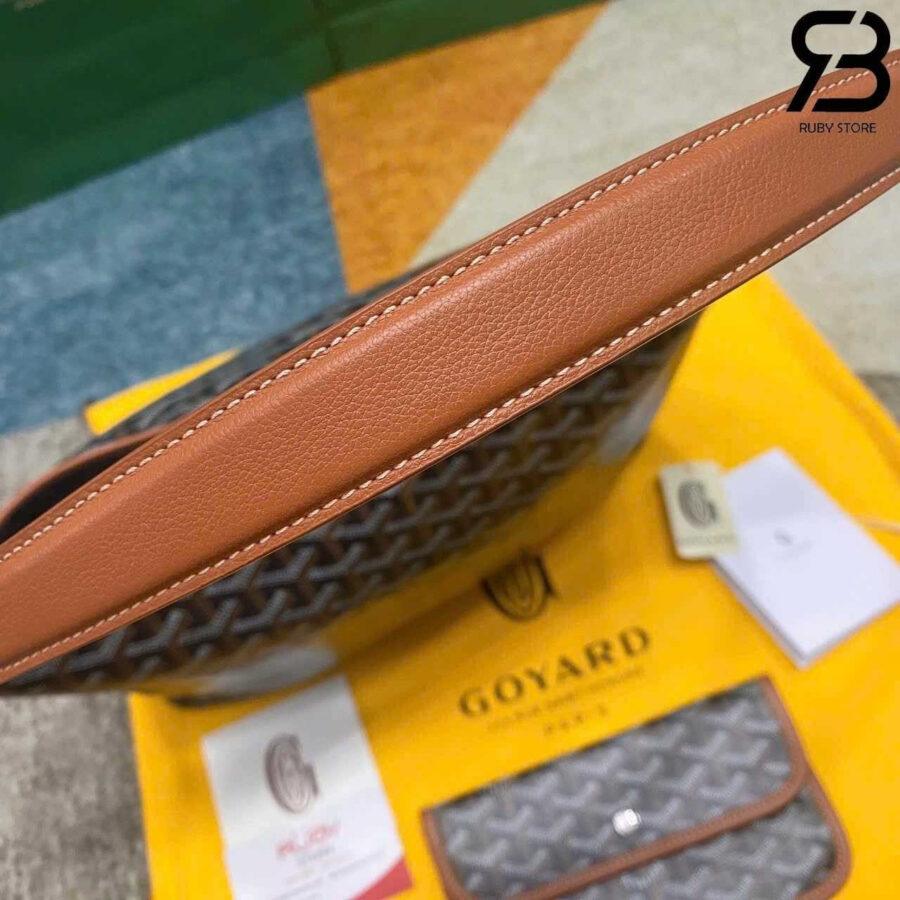 Túi Goyard Bohème Hobo Goyardine Canvas Black and Tan Đen Nâu