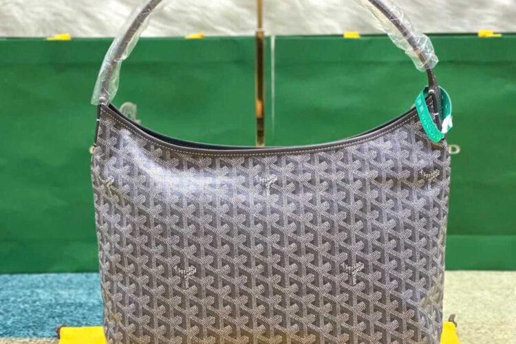 Túi Goyard Bohème Hobo Goyardine Canvas Gray Xám