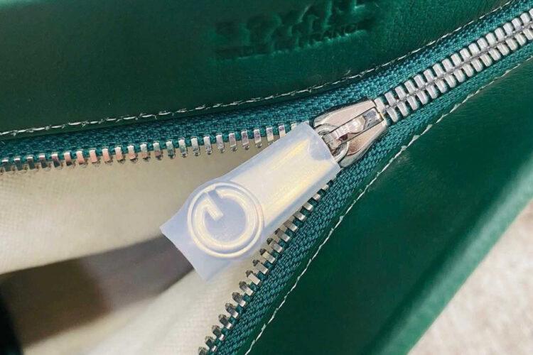 Túi Goyard Conti Pouch Goyardine and Leather Green Xanh Lá