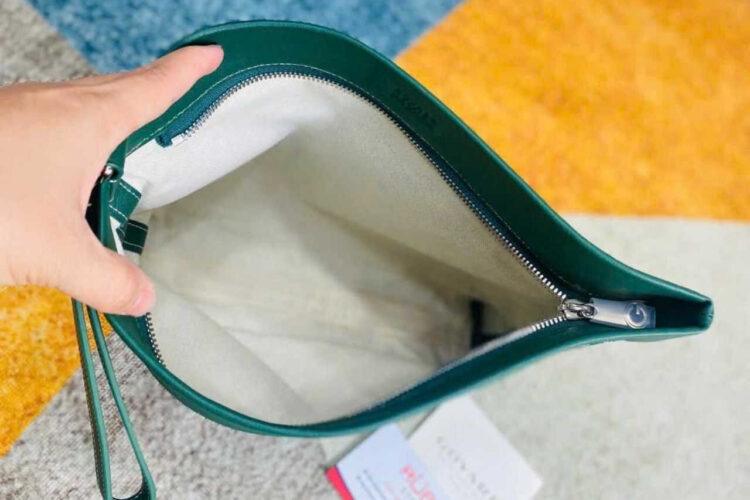 Túi Goyard Conti Pouch Goyardine and Leather Green Xanh Lá