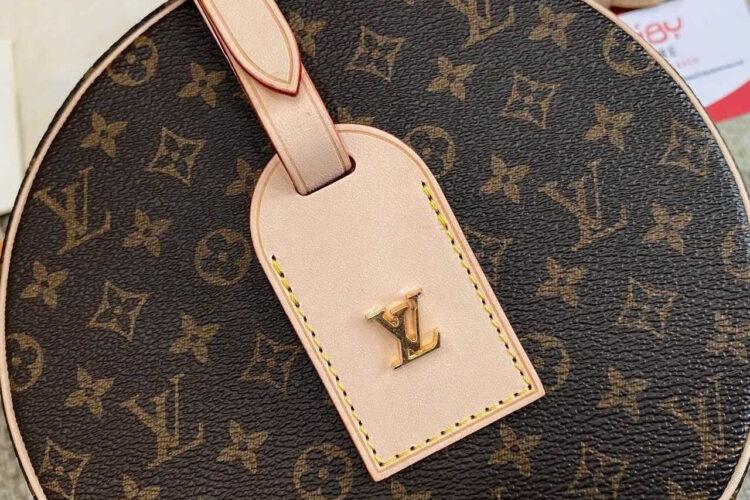 Túi LV Petite Boite Chapeau M43514 Monogram Nâu