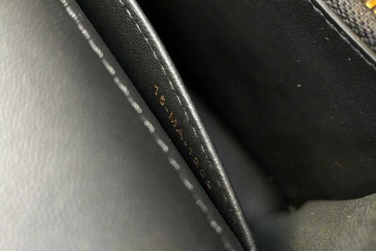 Túi Medium Dior Ange Bag Black Macrocannage Lambskin đen
