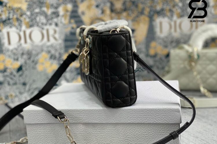 Hình ảnh thực tế túi xách Dior Lady D-Joy màu đen size 26CM