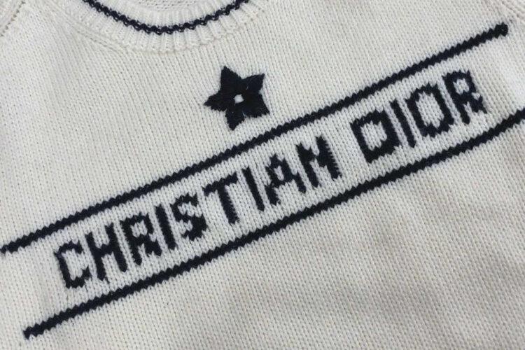 Áo Dior Short Sleeved Sweater Ecru Màu Kem Like Auth