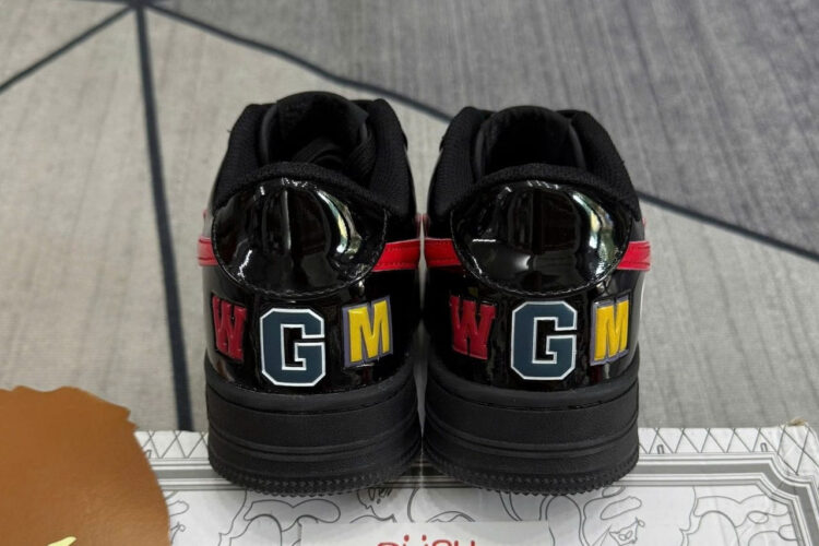Giày A Bathing Ape Bape Sta Low Shark Black Red đen đỏ