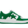 Giày A Bathing Ape Bape Sta Patent Leather Green White Xanh Lá