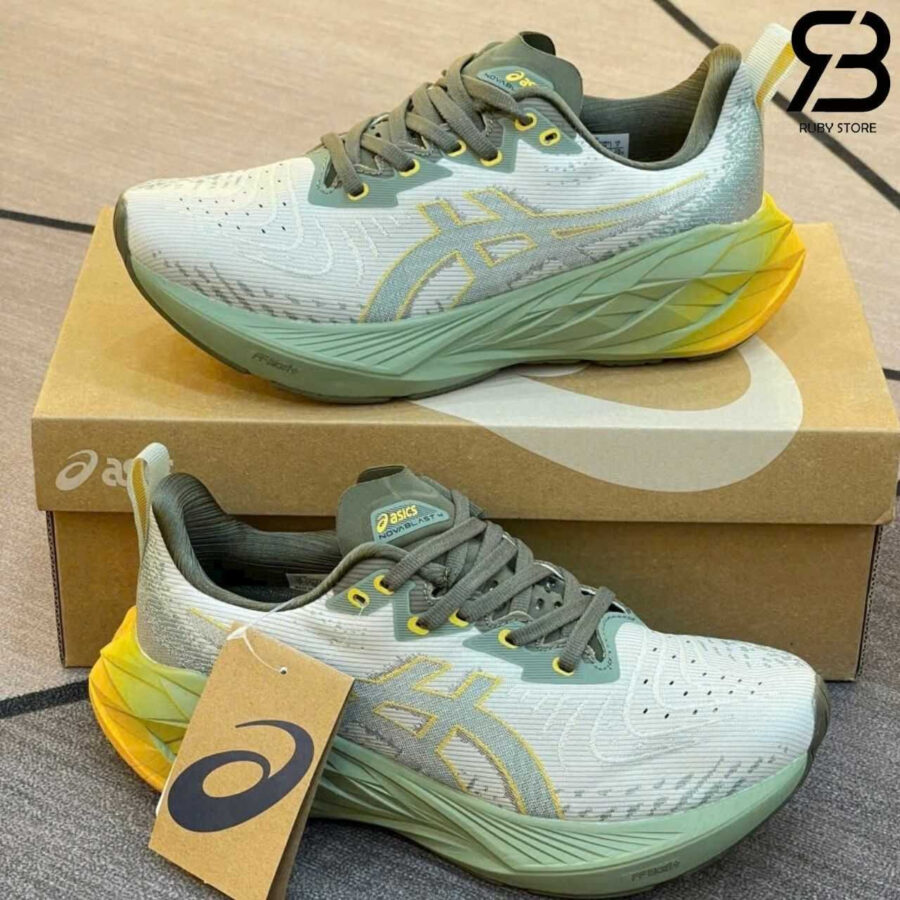 Giày Asics Novablast 4 Cool Matcha Yellow Xanh Vàng Rep 1 1