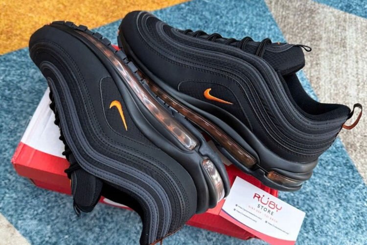 Giày Nike Air Max 97 Halloween Black Orange đen Cam