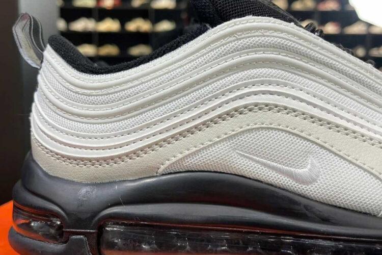 Giày Nike Air Max 97 Light Bone Black Trắng Kem Đen