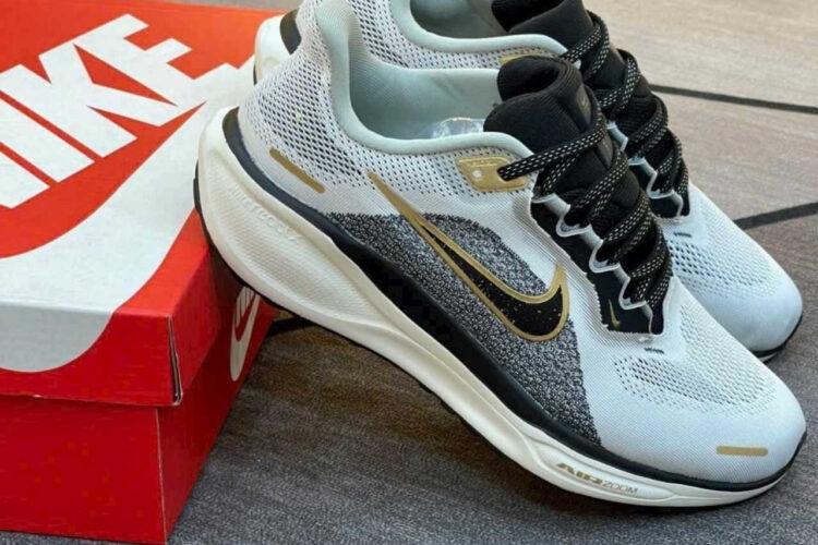 Giày Nike Air Zoom Pegasus 41 White Metallic Gold Smoke Grey Black Xám Đen