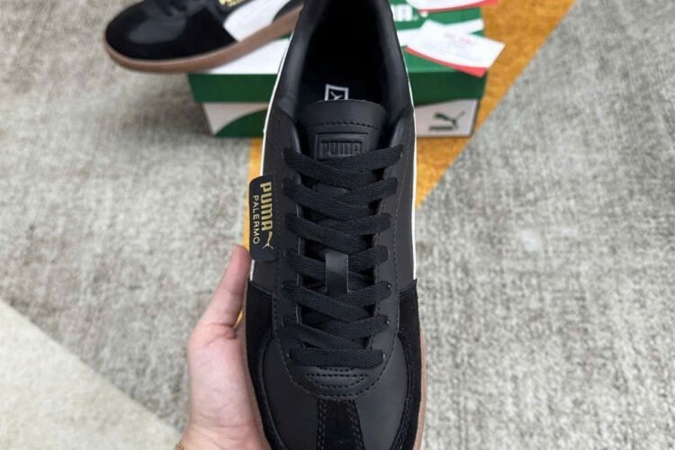 Giày Puma Palermo Black White Gum đen trắng