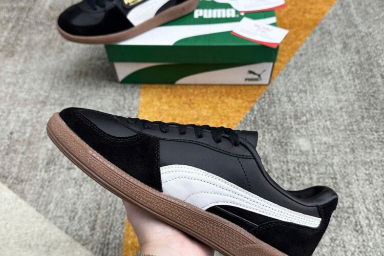Giày Puma Palermo Black White Gum đen trắng