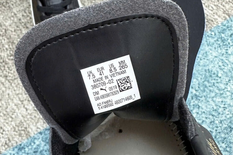 Giày Puma Palermo Black White Gum đen trắng