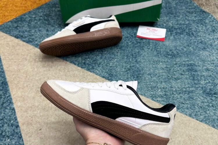 Giày Puma Palermo White Vapor Trắng đen