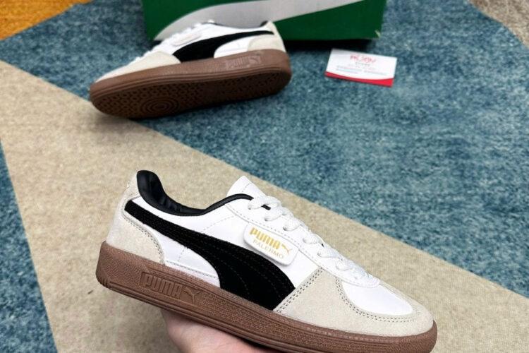 Giày Puma Palermo White Vapor Trắng đen