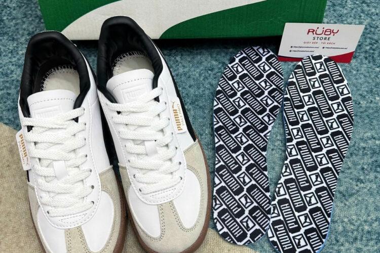 Giày Puma Palermo White Vapor Trắng đen