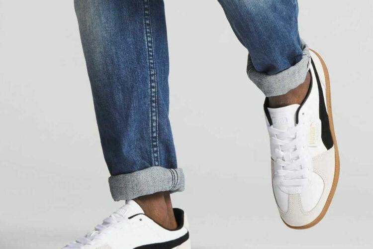 Giày Puma Palermo White Vapor Trắng đen rep 1 1