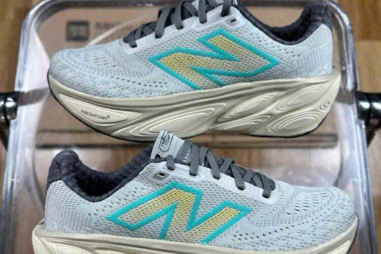 New Balance Fresh Foam X More Brighton Grey With Calcium And Cyber Jade V5