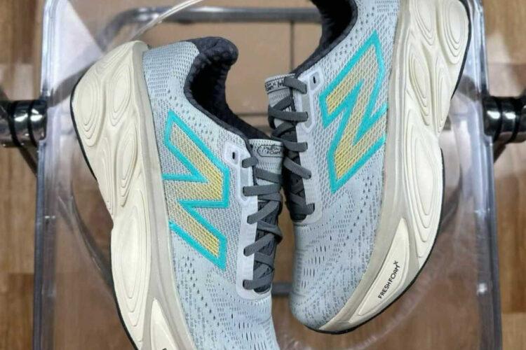 New Balance Fresh Foam X More Brighton Grey With Calcium And Cyber Jade V5