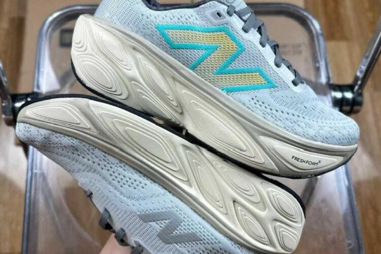 New Balance Fresh Foam X More Brighton Grey With Calcium And Cyber Jade V5