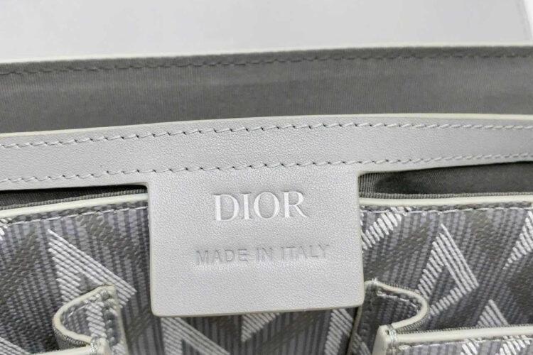 Túi Dior Hit The Road Bag With Strap Gray Diamond Canvas And Calfskin Xám