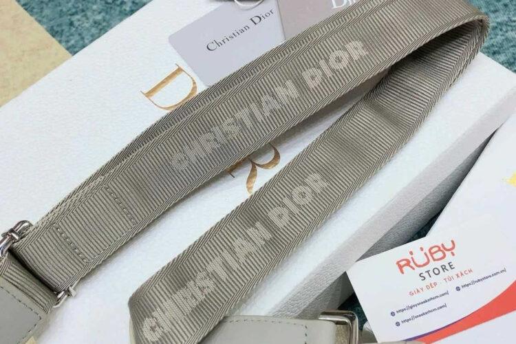 Túi Dior Hit The Road Bag With Strap Gray Diamond Canvas And Calfskin Xám