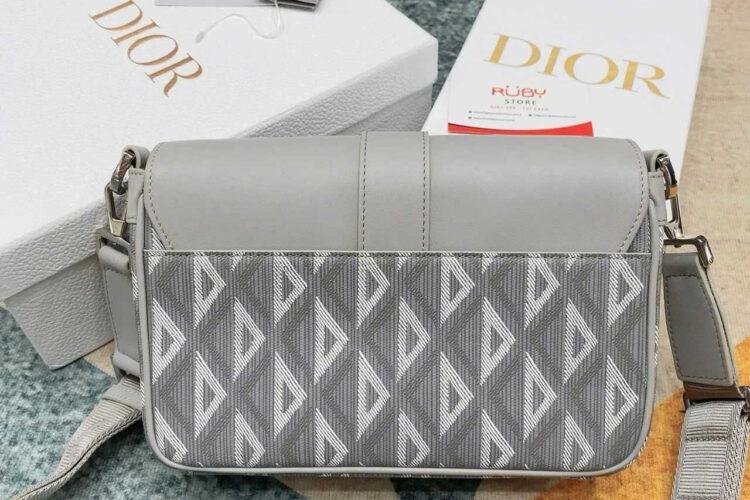 Túi Dior Hit The Road Bag With Strap Gray Diamond Canvas And Calfskin Xám