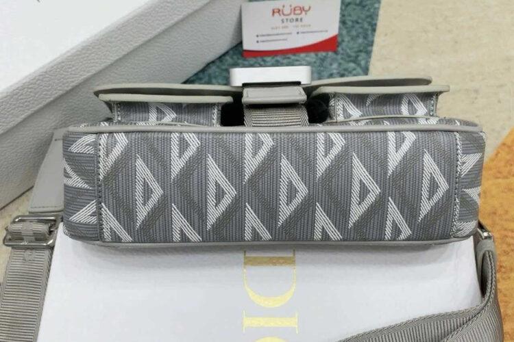 Túi Dior Hit The Road Bag With Strap Gray Diamond Canvas And Calfskin Xám