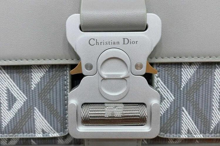 Túi Dior Hit The Road Bag With Strap Gray Diamond Canvas And Calfskin Xám
