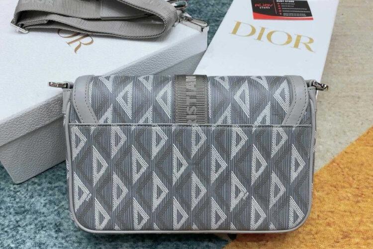 Túi Dior Hit The Road Bag With Strap Gray Diamond Canvas Xám