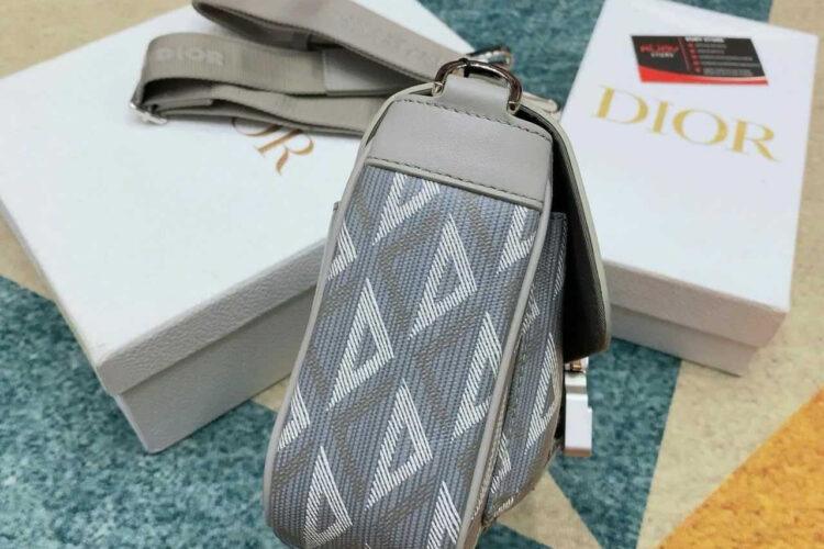 Túi Dior Hit The Road Bag With Strap Gray Diamond Canvas Xám