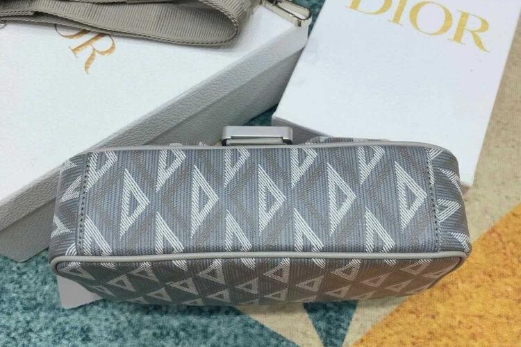 Túi Dior Hit The Road Bag With Strap Gray Diamond Canvas Xám