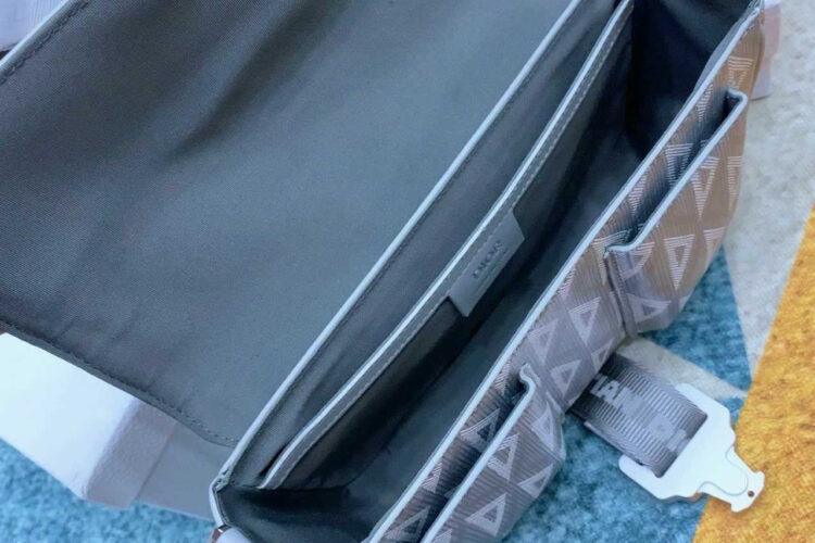 Túi Dior Hit The Road Bag With Strap Gray Diamond Canvas Xám