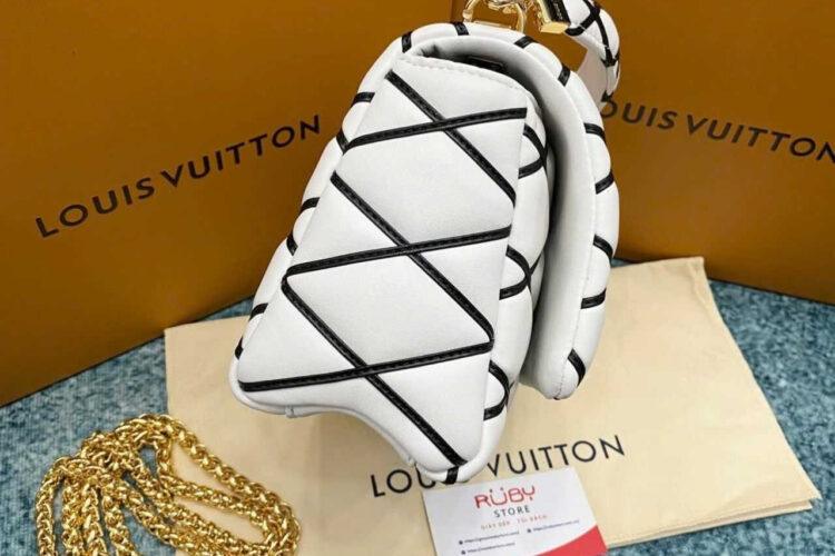 Túi LV Go-14 MM Mallegate White Black Trắng Đen