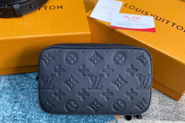 Túi LV Nano Alpha M82544 Black Monogram Shadow Đen