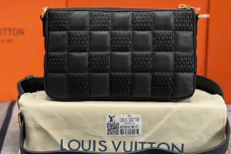 Túi LV Pochette Troca PM M59046 Black Màu Đen