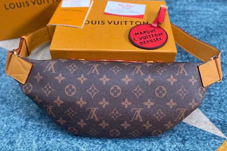 Túi LV Rush Bumbag M11539 Monogram Dust Canvas Nâu