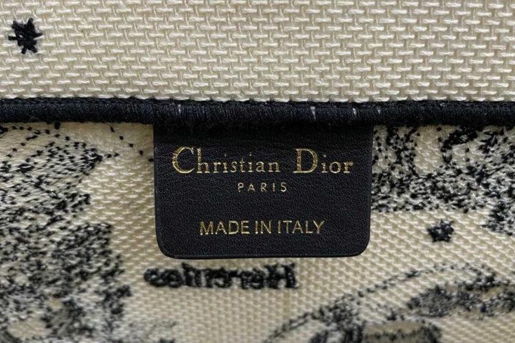 Túi Large Dior Book Tote White Black Zodiac Size 41 Siêu Cấp