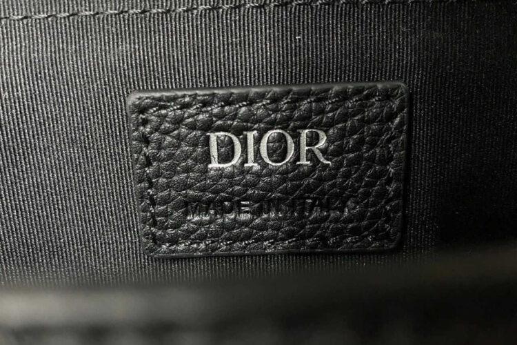 Túi Mini Dior Hit The Road Messenger Bag With Flap Black Calfskin Đen