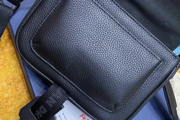 Túi Mini Dior Hit The Road Messenger Bag With Flap Black Calfskin Đen