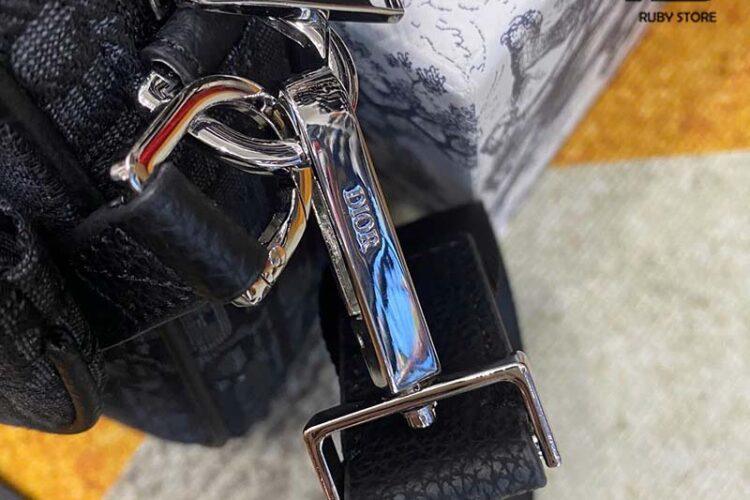 Túi Dior Saddle Triple Pouch Màu Đen Oblique Jacquard Siêu Cấp TT