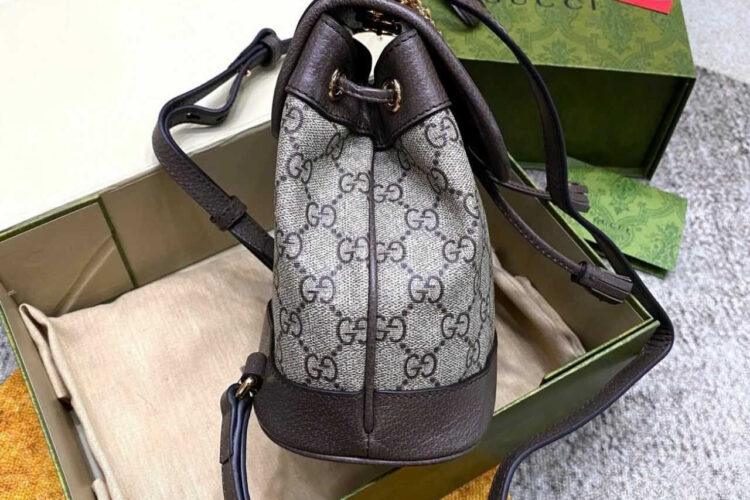 Ba Lô Gucci Ophidia Mini Backpack GG Supreme Brown Be Nâu